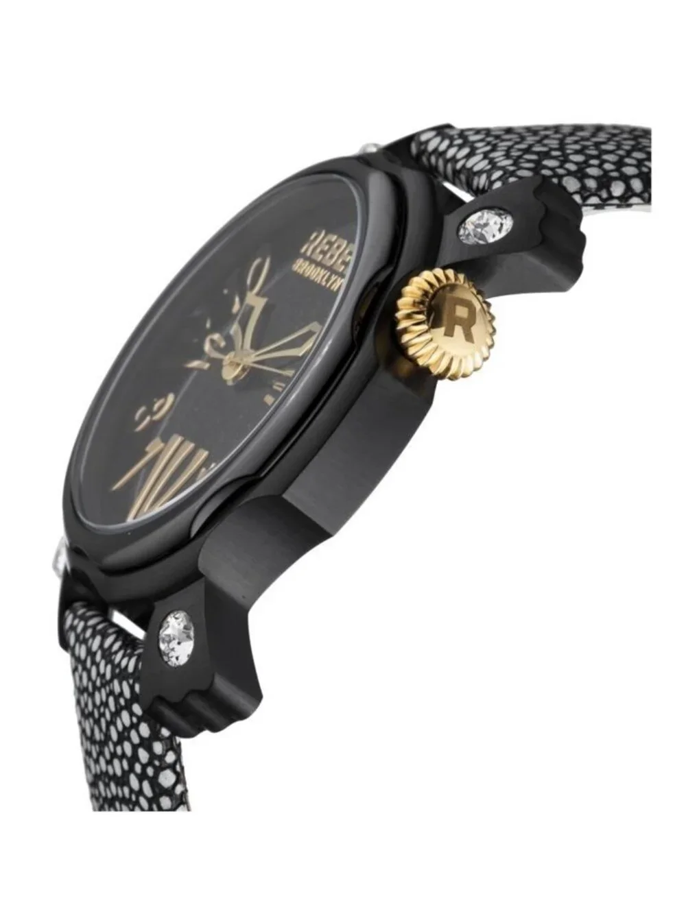NWT Rebel Coney Island Black Dial Watch pearl-soap.com display picture 2